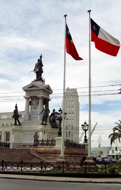 Monument across from Aramada HQ, Valparaiso