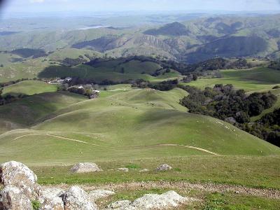 View of the backside of the peak