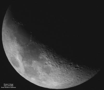 Moon 4/19/2002 over Northern California