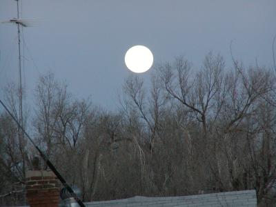 full moon setting