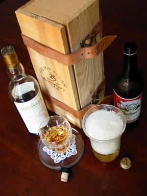 25 year old scotch, 25 day old beer