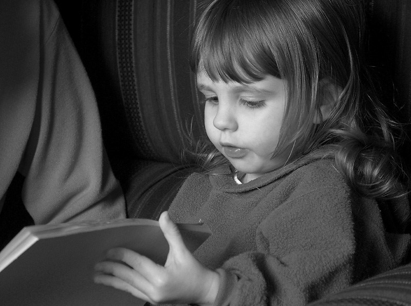 Geanna Browsing Her Work
