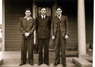 Frank, Parker, and Dad, 1938 (494)