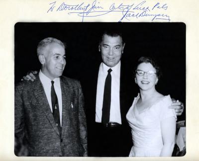 Posing with Jack Dempsey at Elks Convention in New York, 1958 (460)