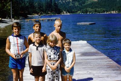 Mary, John, Tom, Mike, Mary Claire,and JoAnn, 1960 (635)
