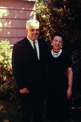 In backyard at 456 D Street, 1958 (652)