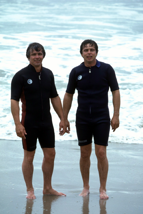 Richard and Bob at Malibu, 1976 (664)
