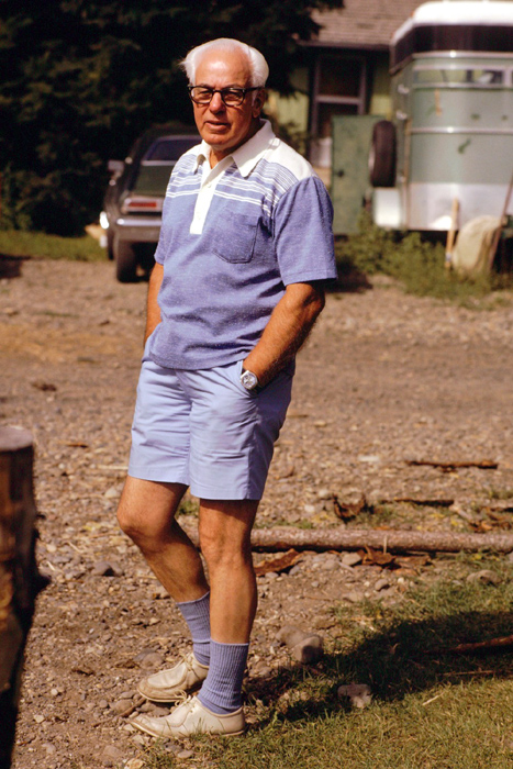 At family reunion at Richards house, 1982 (671)