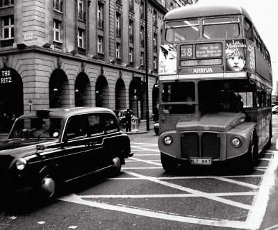 Bus and cab