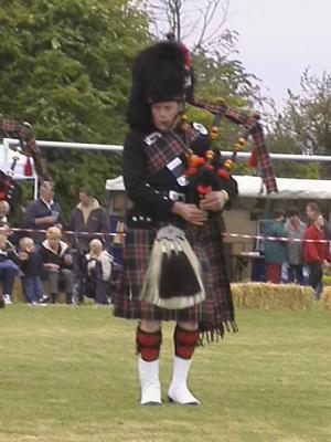 Clints Uncle Richard in his finest.  A truly excellent bagpiper.