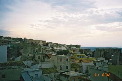 A breathtaking view of Melilli, Julie's Dad's hometown.