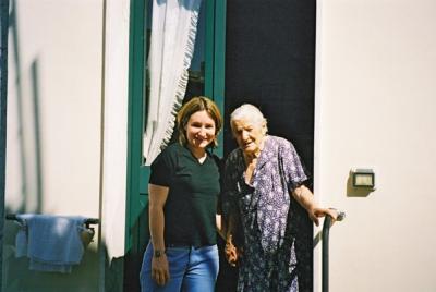 Julie and her beloved Nonna.