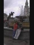 Together at Trafalgar Square.  A bit windy, I think.