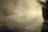 Mammoth Hot Springs at daybreak