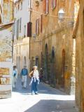 Judy on a street in Orivieto