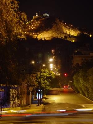 Lycabettus hill by night