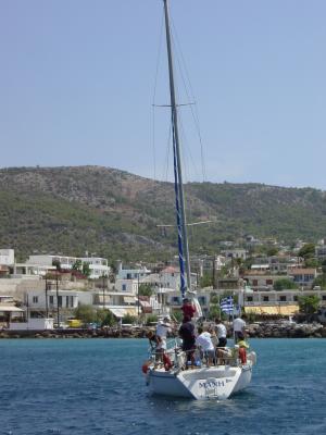 Approaching Aegina