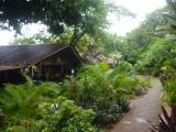 outside home in Utila