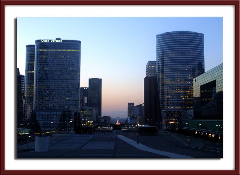 Sunrise at Paris La Defense