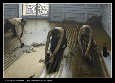 Gustave  Caillebotte  -  Les Raboteurs de parquet