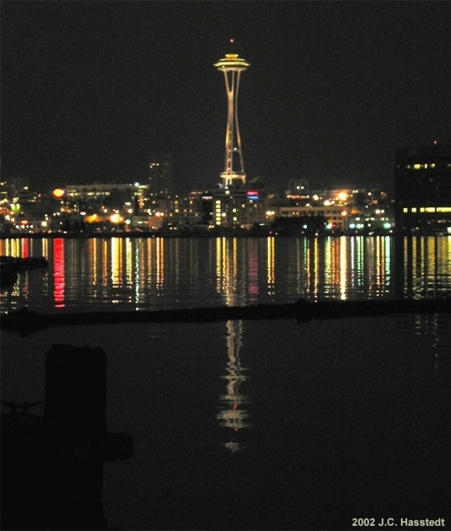 Space Needle across Lake Union