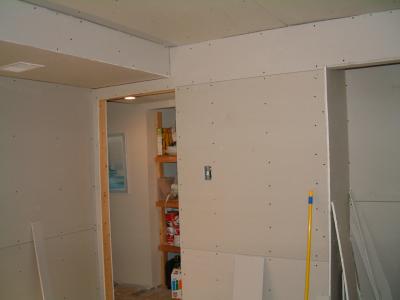 For my first ever attempt at doing drywall -- I'm pleased