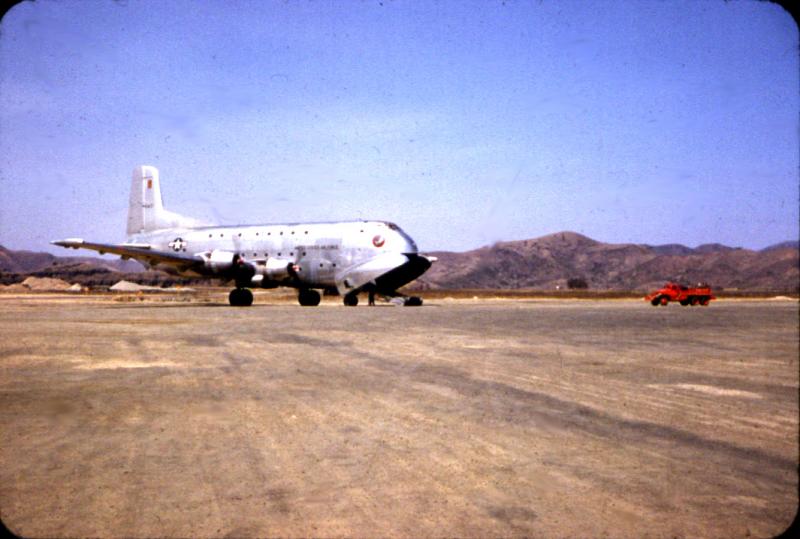 C-124 Globemaster from Tachikawa. Picture taken at K-2 Taegu