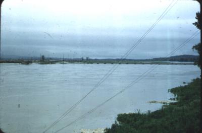 K-16 Bridge at flood stage
