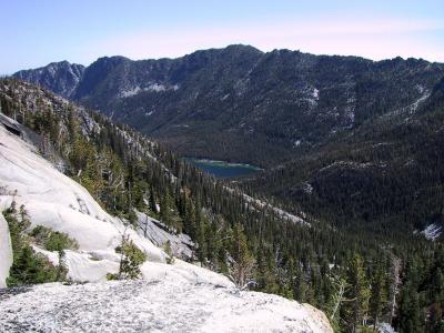 View from the ascent from Snow Lakes - facing east