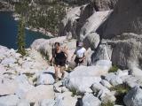 Climbing up to the Upper Enchantment Lakes