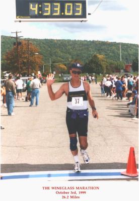 Wineglass Marathon, Bath to Corning, N.Y. October 3, 1999