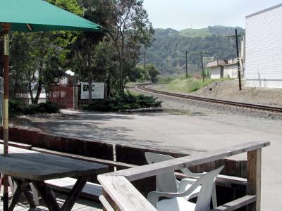 Cafe by the tracks