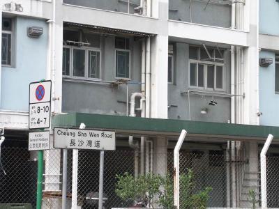 One corner of the complex