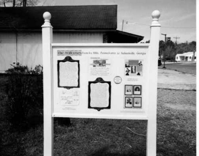 History Marker 1 - The Willcoxes (Side B)