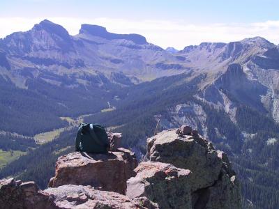 Pack-on-peak - Blackwall and Bighorn to south
