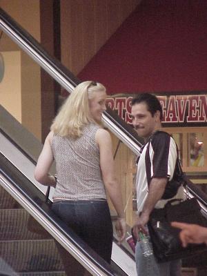 Shea on the escalator