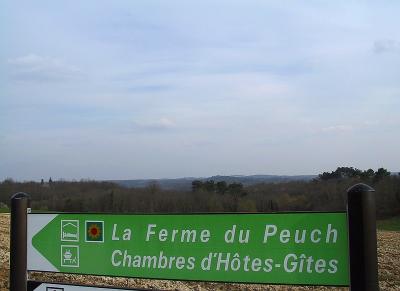 Direction Le Peuch - La ferme du Peuch