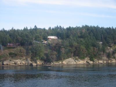 Passing Galiano Island