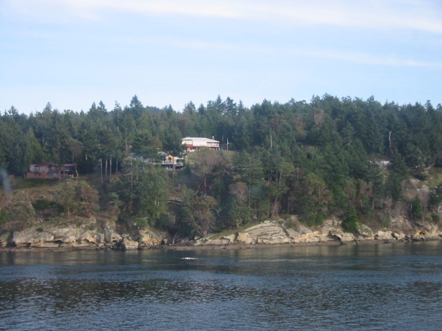 Passing Galiano Island