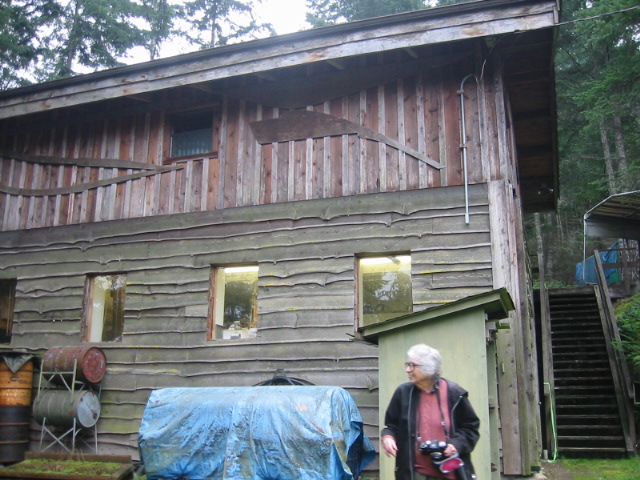 Bianca at the back of the main house