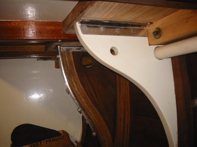 Tie down, possibly for a bunk