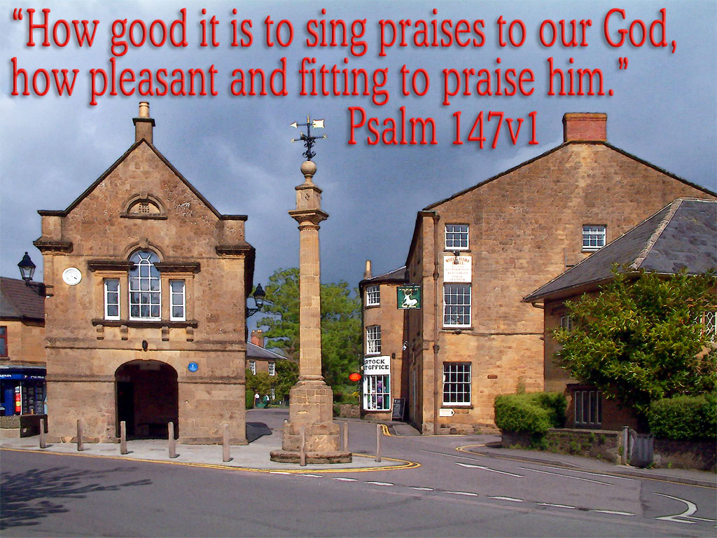 Psalm 147v1 slide from the Martock III series