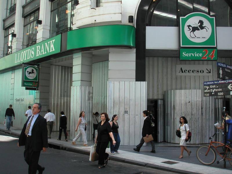 Banks boarded up