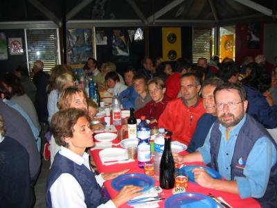 Il Club Gente d'acqua alla cena del 25 del Raduno -b