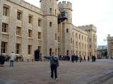 Nicki with the Building that holds the Crown Jewels in it