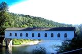 Covered Bridge on the Siuslaw River in Oregon