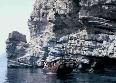 Musandam coast, dhow