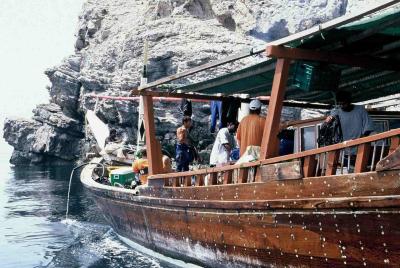 Musandam coast, dhow