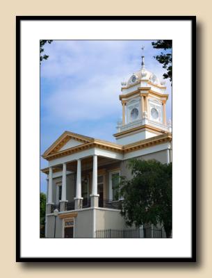 Burke County Courthouse entrance, cupola