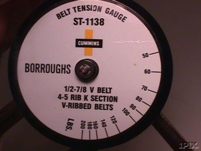 Timing Belt Gauge Face - Cummins ST-1138 (Borroughs)